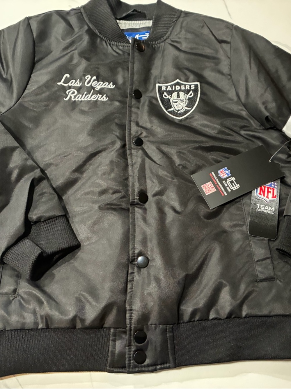 Las Vegas Raiders Youth Jacket Retails For $130
